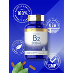Carlyle Vitamin B2 200mg | 150 Count | Riboflavin