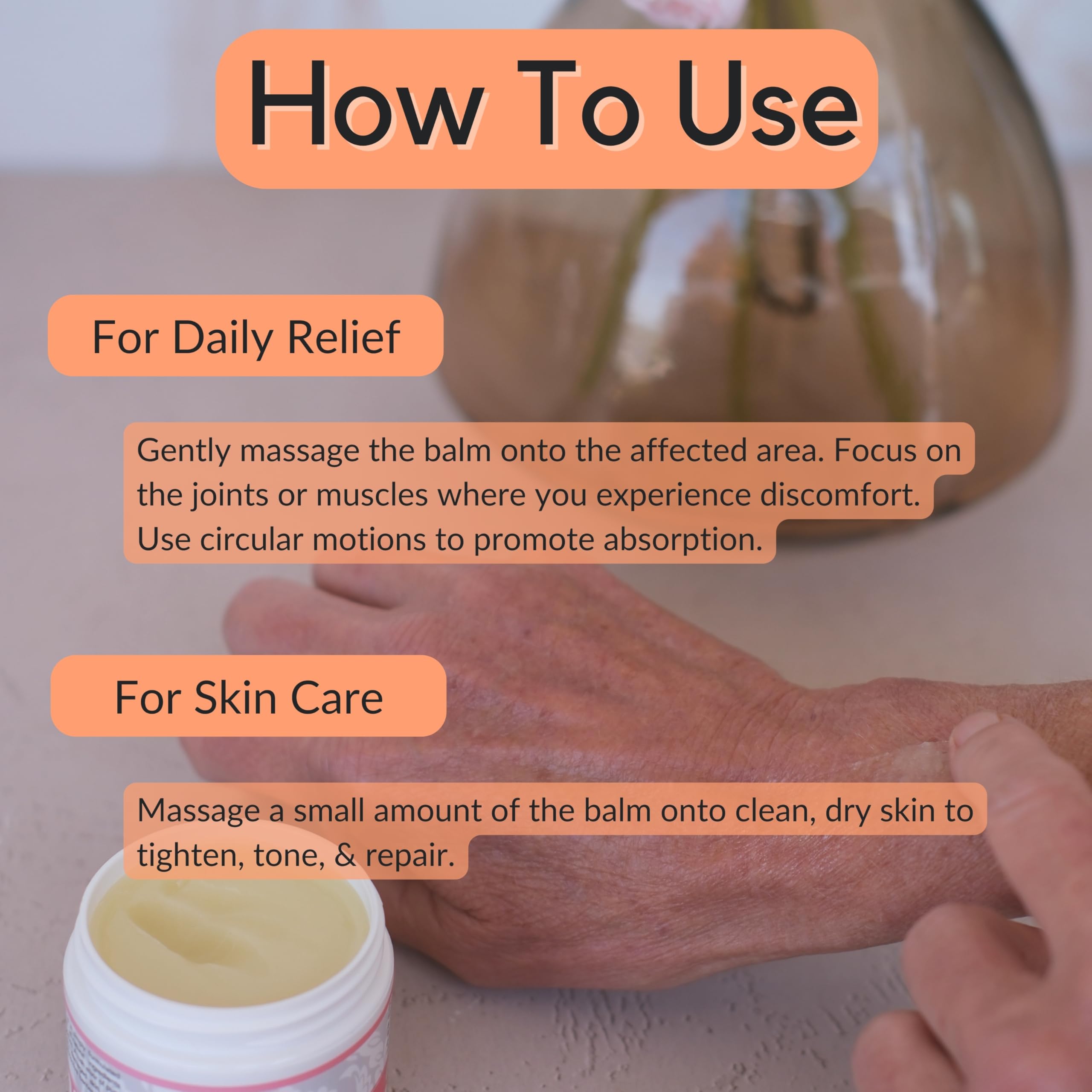 Vitality Extracts Frankincense Essential Oil Balm (2oz) – Boswellia Serrata, Beeswax & Vitamin E, Deep Moisturizing Skin Balm for Dry, Cracked Skin, Soothing & Nourishing for All Skin Types