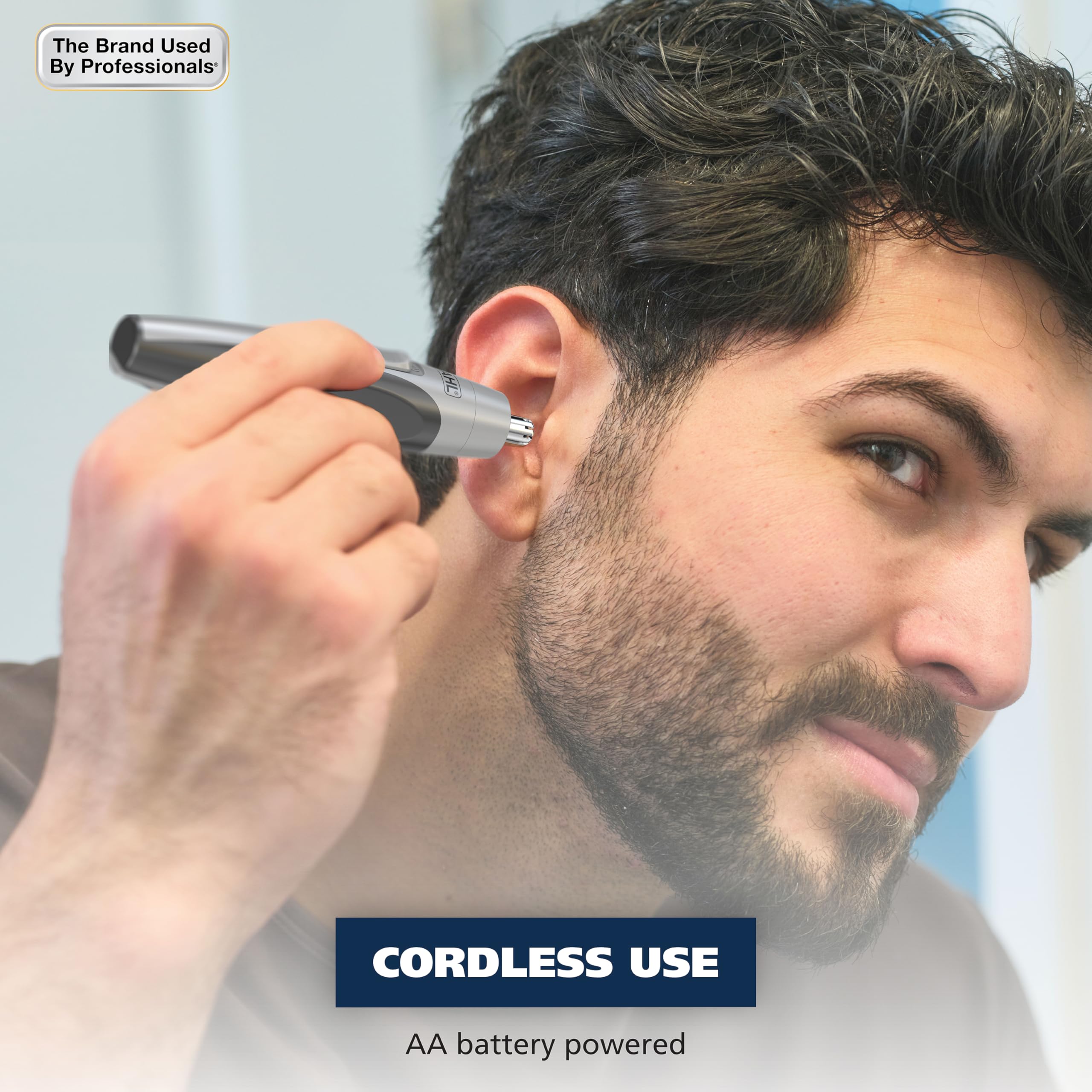 Buy now Wahl Clipper Battery Operated, Precision Ear and Nose Hair Trimmer for Men, Hygienic Nose Trimmer with Rinseable Blade for Easy Cleaning, Perfect for Travel Æ’?? Model 3026462 at indiglob india