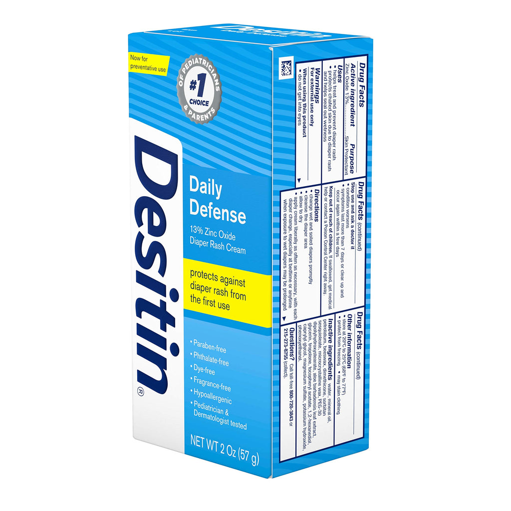 Desitin Daily Defense Diaper Rash Cream, 13% Zinc Oxide, 2 oz