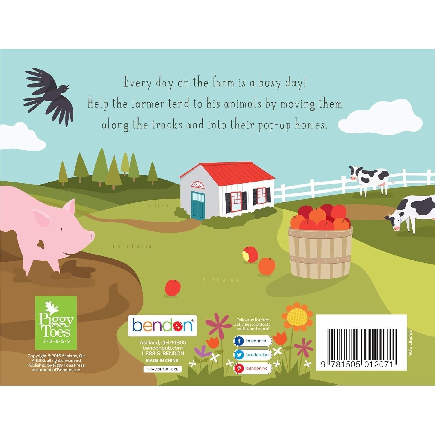 Buy now Bendon On The Farm Piggy Toes Press Storybook at indiglob india