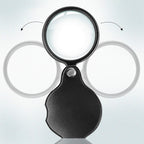 Wapodeai 2pcs 10x Small Pocket Magnify Glass