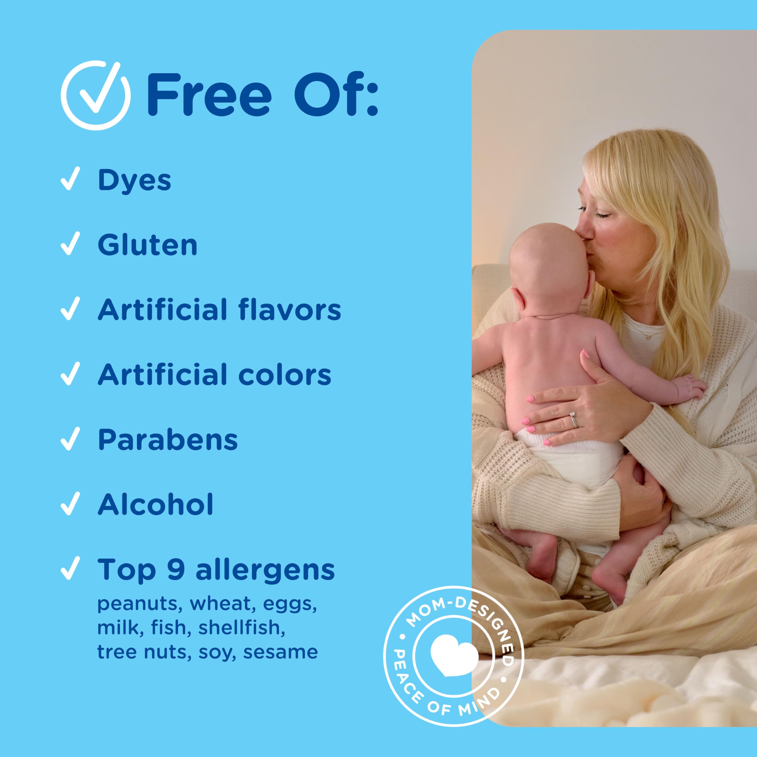 Mommy's Bliss Organic Baby Vitamin D Drops, No Artificial Color, 0.11 Fl Oz | Vitamin D3 that promotes healthy growth and bone development in newborns and up; 100 servings per pack