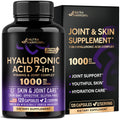 Hyaluronic Acid Supplements 1000mg - Skin & Joint Support - 120 Caps
