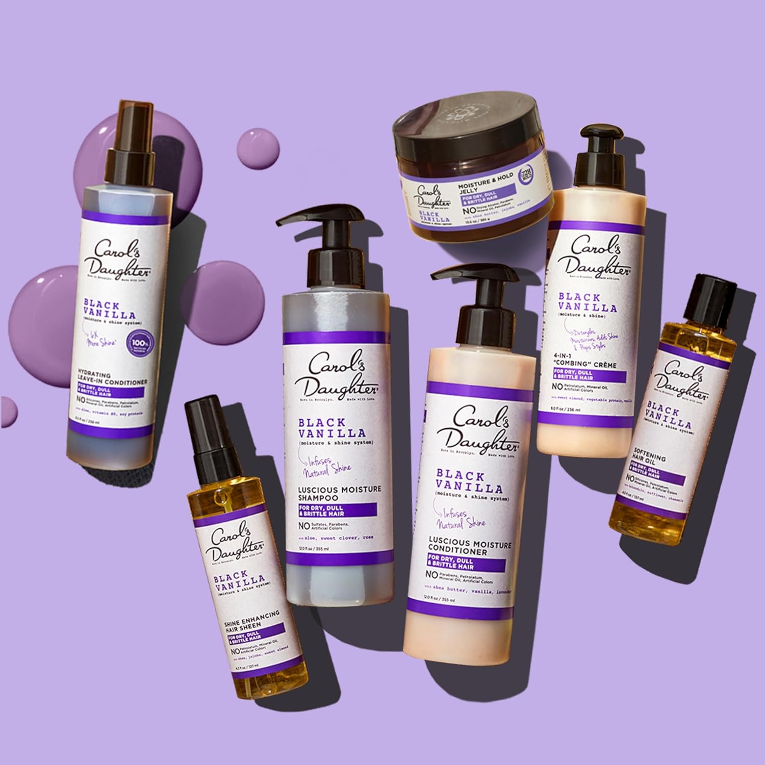 Buy now Carol's Daughter Black Vanilla Sulfate Free Shampoo and Conditioner Set for Curly, Wavy or Natural Hair, Moisturizing Hair Care for Dry, Damaged Split Ends, 1 Kit at indiglob india