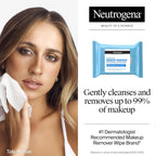 Buy now Neutrogena Fragrance-Free Makeup Remover Wipes, Daily Facial Cleanser Towelettes, Gently Removes Oil & Makeup, Alcohol-Free Makeup Wipes, Twin Pack, 2 x 25 ct at indiglob india