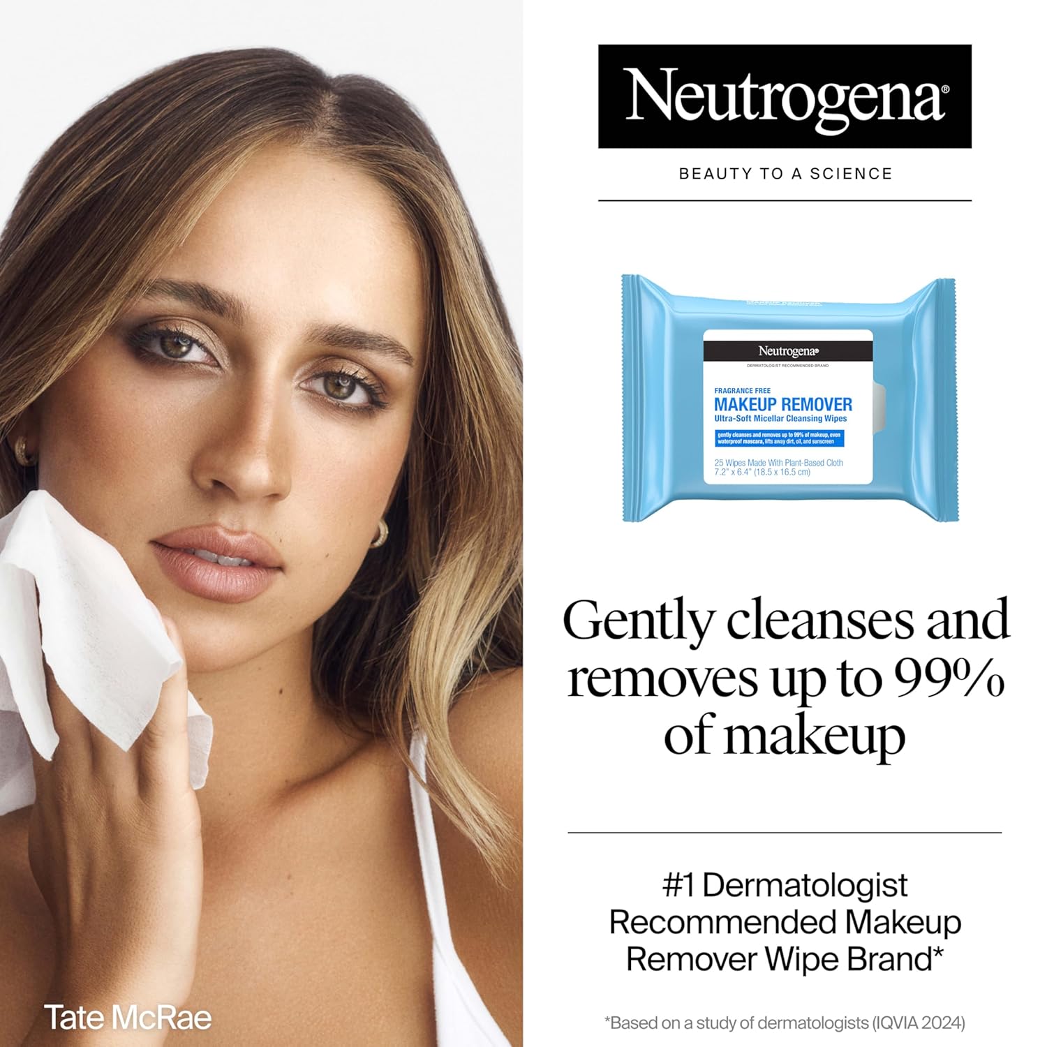 Buy now Neutrogena Fragrance-Free Makeup Remover Wipes, Daily Facial Cleanser Towelettes, Gently Removes Oil & Makeup, Alcohol-Free Makeup Wipes, Twin Pack, 2 x 25 ct at indiglob india