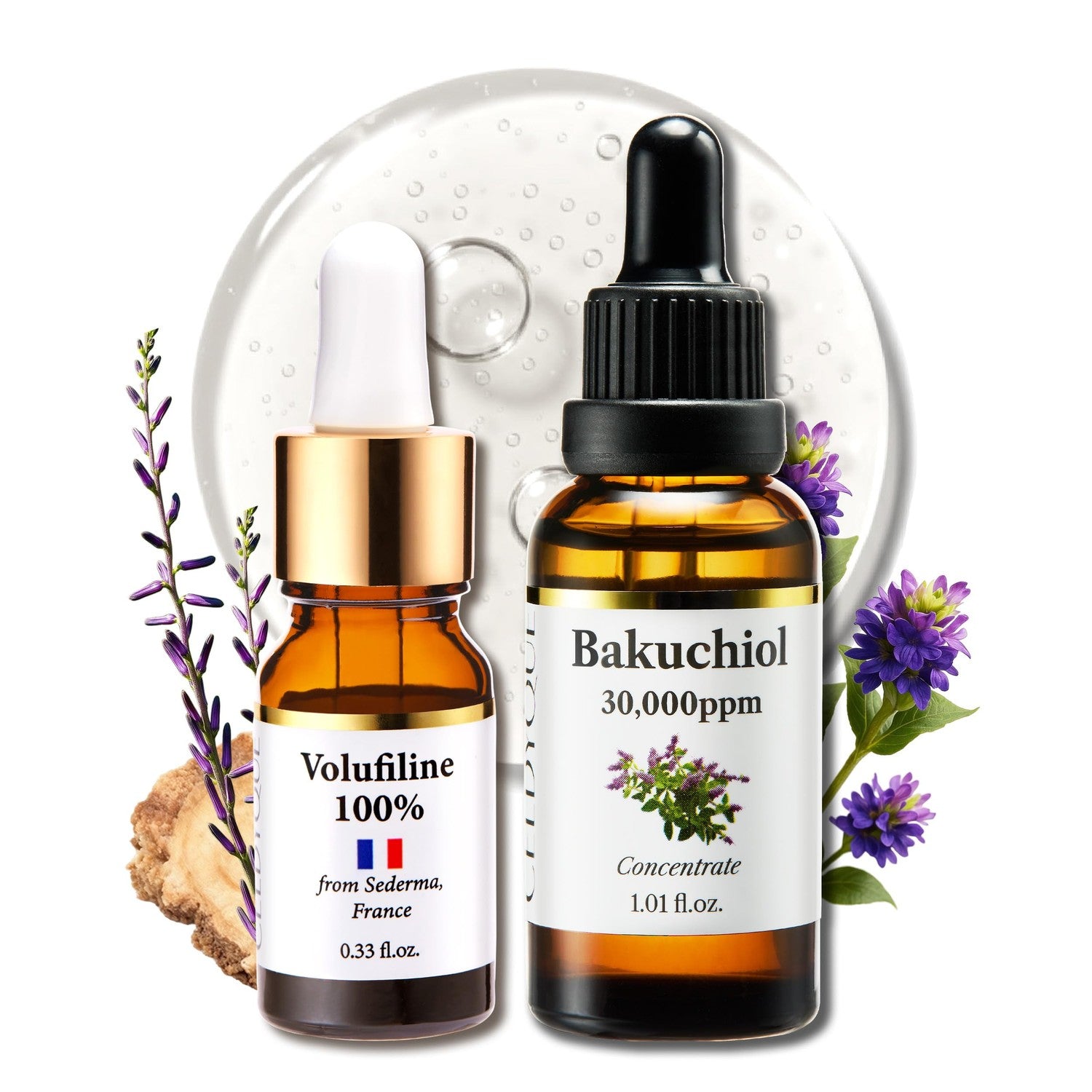 Korean Bakuchiol Concentrate DIY Mix-in Serum 30,000 ppm - High Potency Retinol Alternative | Wrinkle Reduction Skin Firming & Smoothing - Anti-Aging Sensitive Skin Vegan & Cruelty-Free Non-GMO 1 oz