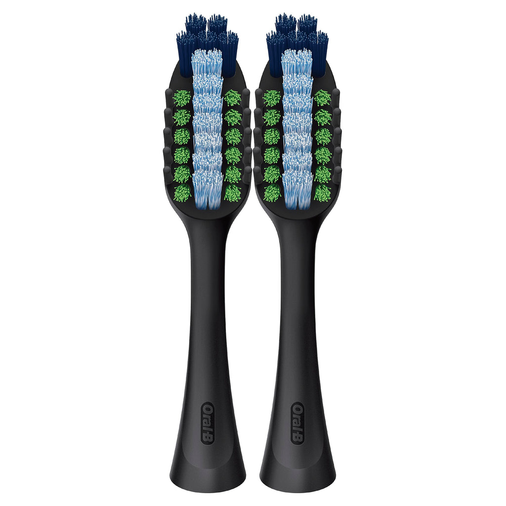 Buy now Oral-B Clic Toothbrush Whitening Replacement Brush Heads, Black, 2 Count at indiglob india