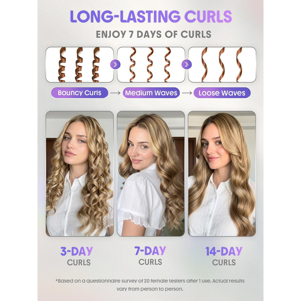 SHEGLAM One Touch Airflow Styler Pro 1.25 inch Automatic Rotating 3.0 Cool Air Technology for No-Wait, Curling Iron, Bouncy & Long-Lasting Curls, Zero Burn Risk, 5 Temp Settings