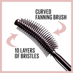 Maybelline Lash Sensational Waterproof Mascara, Lengthening and Volumizing for a Full Fan Effect, Brownish Black, 1 Count
