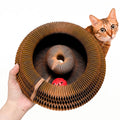 KITTY KURLZ Interactive Cat Toy & Cardboard Cat Scratcher