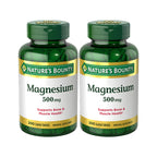 Nature's Bounty Magnesium 500 mg Tablets, High Potency Magnesium Supplement for Bone & Muscle Health, Whole Body Support, 200 Count (Pack of 1)