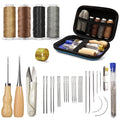 Leather Sewing & Upholstery Repair Kit with 2 Awls, Needles & Waxed Thread