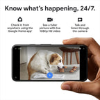 Buy now Google indoor Nest Security Cam 1080p (Wired) - 2nd Generation - Snow at indiglob india