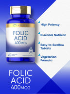 Carlyle Folic Acid 400 mcg | 400 Tablets