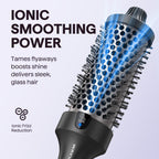 Wavytalk Thermal Brush Blowout Boost Grande 1.77″ Big Bouncy Blowout Waves | Negative Ion Technology, Tourmaline Ceramic, 5 Temperature Settings Dual Voltage, Less Damage, Black