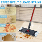 Mop Replacement Pads for Ocedar H2prO Flat Mop, 4 Pack Mop Refills for O-Cedar H2pro Flat Mop, Machine Washable Reusable Microfiber Mop Heads Replacements for Ocedar H2 Pro Mop