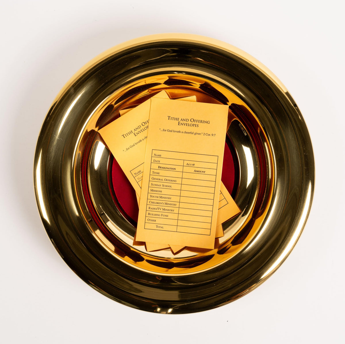 Tithe and Offering Envelope (Bill-Sized): 2 Corinthians 9:7 (KJV)