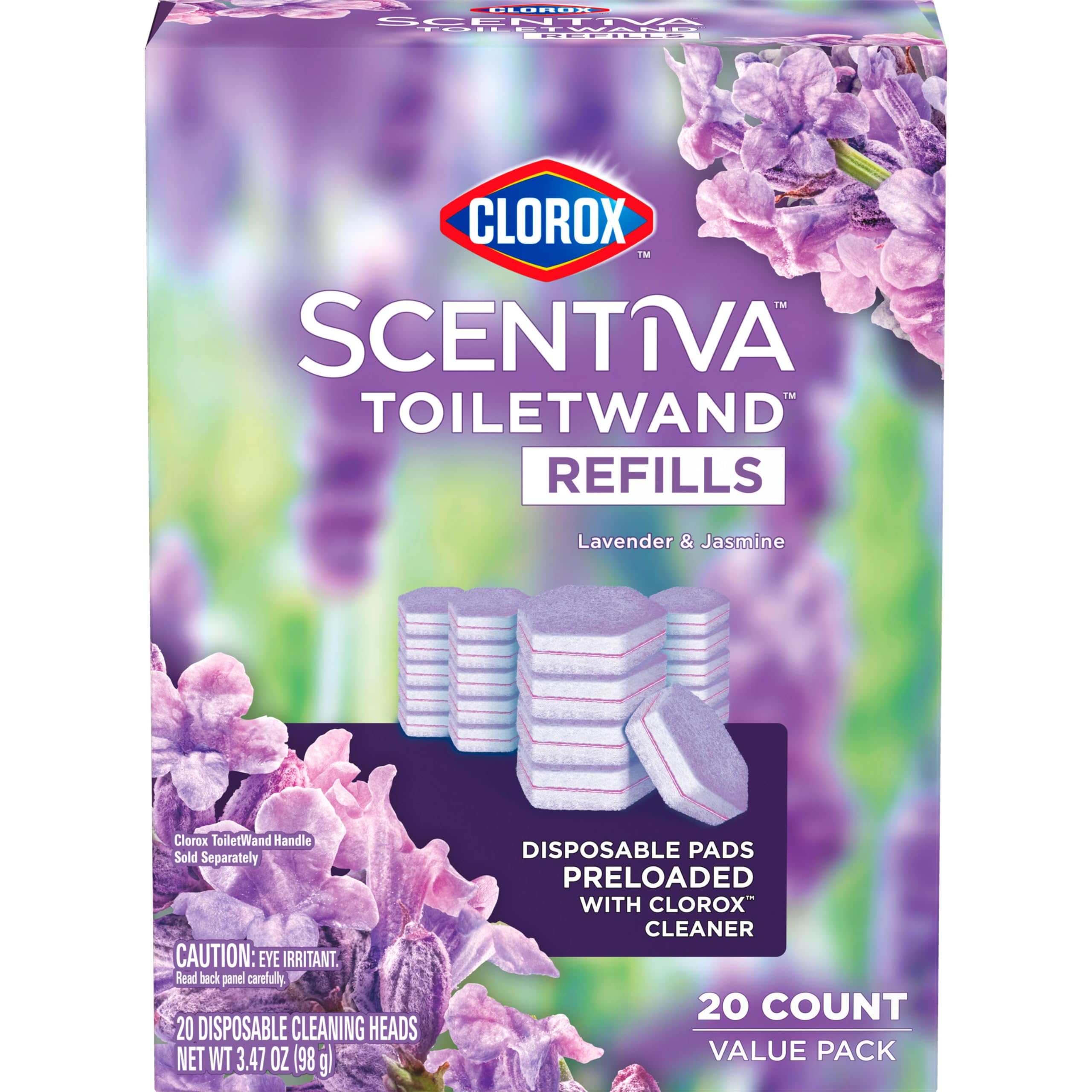 Buy now Clorox Scentiva ToiletWand Refills, Lavender and Jasmine, 20 Count at indiglob india