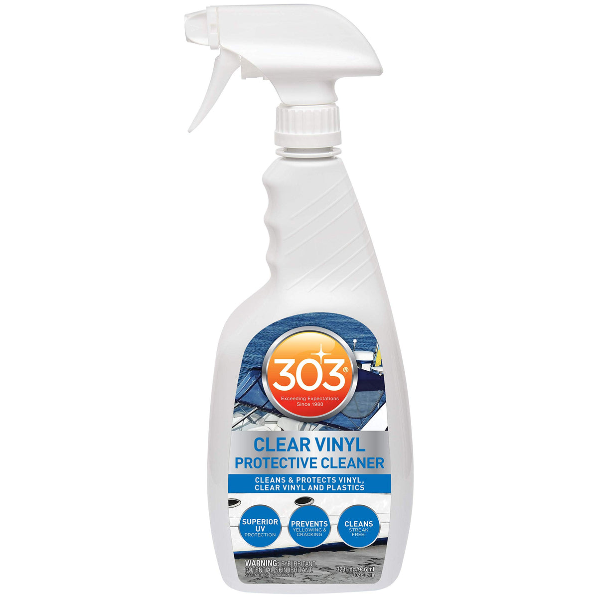 303 Marine Clear Vinyl Cleaner for Isinglass & Strataglass, 32 oz