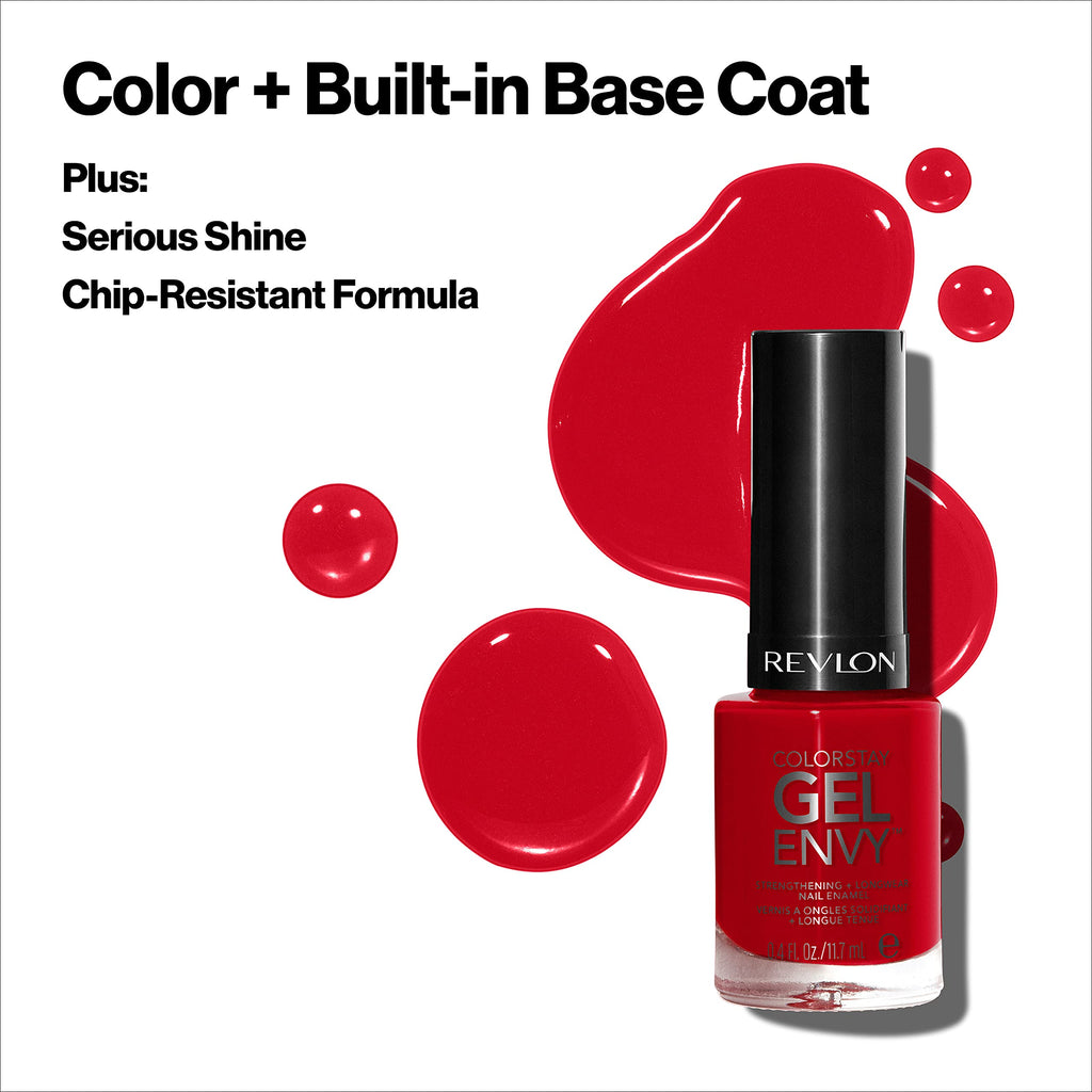 Buy now Revlon ColorStay Gel Envy Longwear Nail Enamel, Chip Resistant Diamond Top Coat Nail Polish with Shine, 0.4 fl oz at indiglob india
