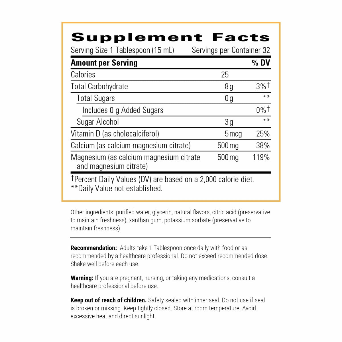 Integrative Therapeutics Liquid Calcium Magnesium, Berry, 16oz