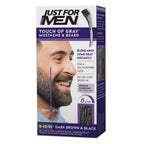 JUST FOR MEN Touch of Gray Mustache & Beard, Dark Brown & Black (1 Pack) | Touch of Gray Mustache & Beard dark brown/black instantly blends away gray for subtle salt & pepper look. Easy application.