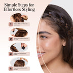 Kitsch Mini Hair Clips for Women - Tortoise & Black, 16 Pcs | Stays In Place Without Pulling or Snagging, Durable & Sturdy Plastic Small Hair Clips For Bangs, Stylish Hair Accessories