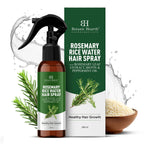 Botanic Hearth Rosemary & Rice Water Hair Growth Spray - 6.8 Fl oz | Leave In Conditioner, Root Enhancer, Korean Scalp Treatment, Anti-Itch & Hair Strengthening Spray Suitable for Women & Men