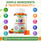 SHIFAA NUTRITION Halal Kids Multivitamin Gummies, 45-90 Days Supply, with All Essential Kids Vitamins. Toddler Vitamins with Vitamin C, D, Zinc, A, E, B6, B12, Biotin | Halal Gummies for Kids