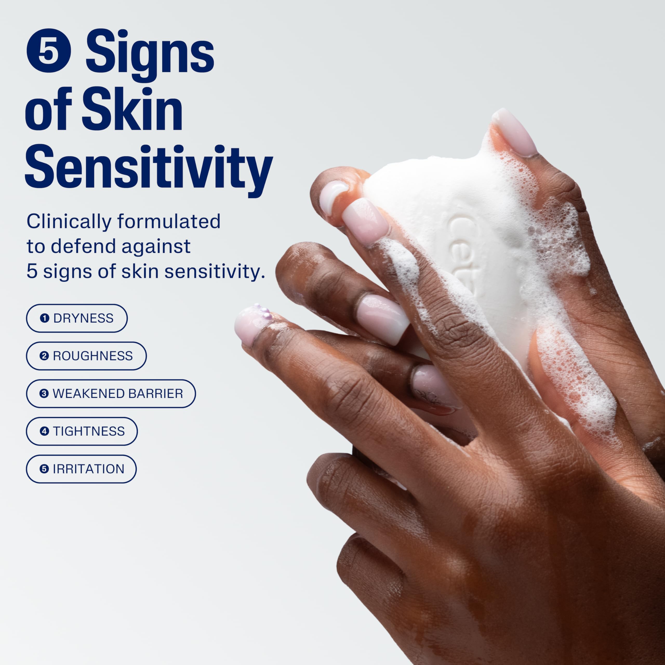 Cetaphil Gentle Cleansing Bar Soap, Sensitive & Dry Skin, 4.5oz, 6ct | Fragrance-Free, Dermatologist Recommended, Non-Comedogenic, Nourishes Dry Sensitive Skin, Face And Body, Bulk 6-Pack Value