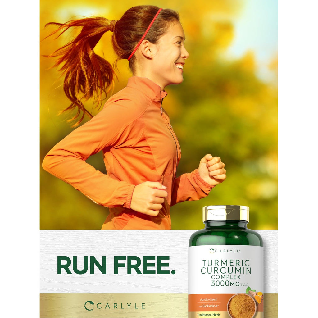 Carlyle Turmeric Curcumin Supplement | 180 Capsules | with Black Pepper