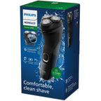 Philips Norelco 2400 Series Electric Shaver, Deep Black | 27 Self Sharpening ComfortCut Blades, 4D Flex Heads, Wet or Dry Use, 2-Year Blade Life, Pop-up Trimmer, X3001/90