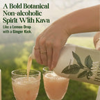 Kava Haven Non Alcoholic Spirit, 750mL Bottle | Kava Kava Drink | Non Alcohol Alternative Spirit for Mixed Drink Recipes | Low Calorie | All Natural | - Lemon Ginger Flavor (17 Servings)