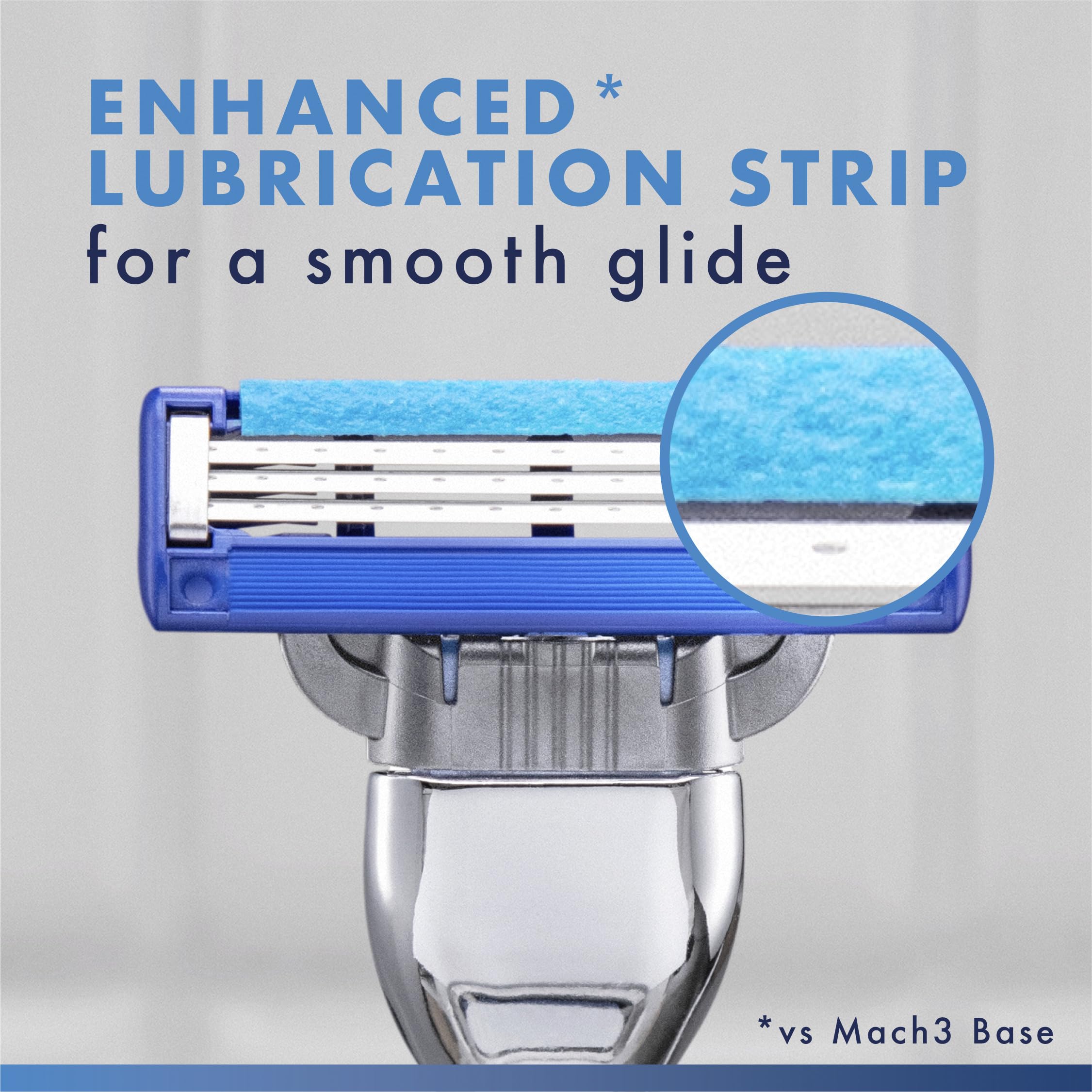 Gillette Mach3 Turbo Razors for Men, 1 Handle, 4 Blade Refills