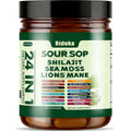 24-in-1 Soursop Capsules with Shilajit, Sea Moss, Lions Mane, Ashwagandha, Elderberry, Vitamin C, D3 & Magnesium | 20:1 Extracts | Daily Wellness Support for Adults | Non-GMO