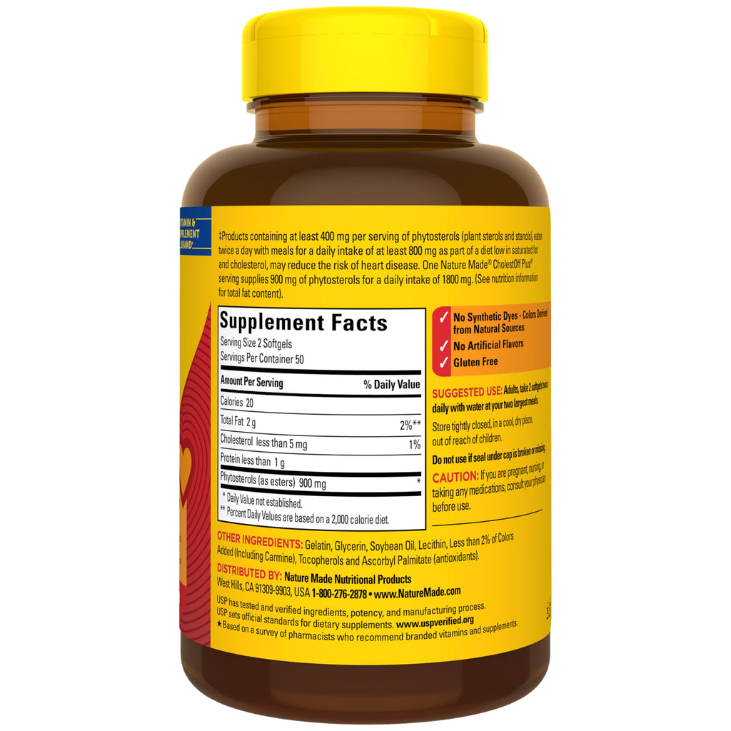 Nature Made CholestOff Plus, 100 Softgels