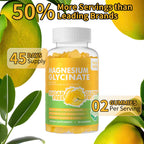 90 CT Magnesium Glycinate Gummies 1000mg - Sugar Free Magnesium Potassium Supplement with Vitamin D, B6, CoQ10 for Calm Mood & Sleep Support - 90 Mango Pineapple Gummies