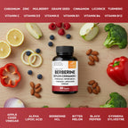 Sangluco Berberine Ceylon Cinnamon Chromium Turmeric Apple Cider Vinegar Bitter Melon Supplement | Supports Healthy Levels Already Within Normal Range | 180 Capsules
