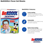 Buy now BEKOOOL Soft Gel Sheets for Kids for Cooling Relief from Fever discomfort | 4 Count at indiglob india