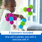 Buy now Fat Brain Toys Whirly Squigz, Silicone Spinners and Suction Toys for Kids 10 Months and Up at indiglob india