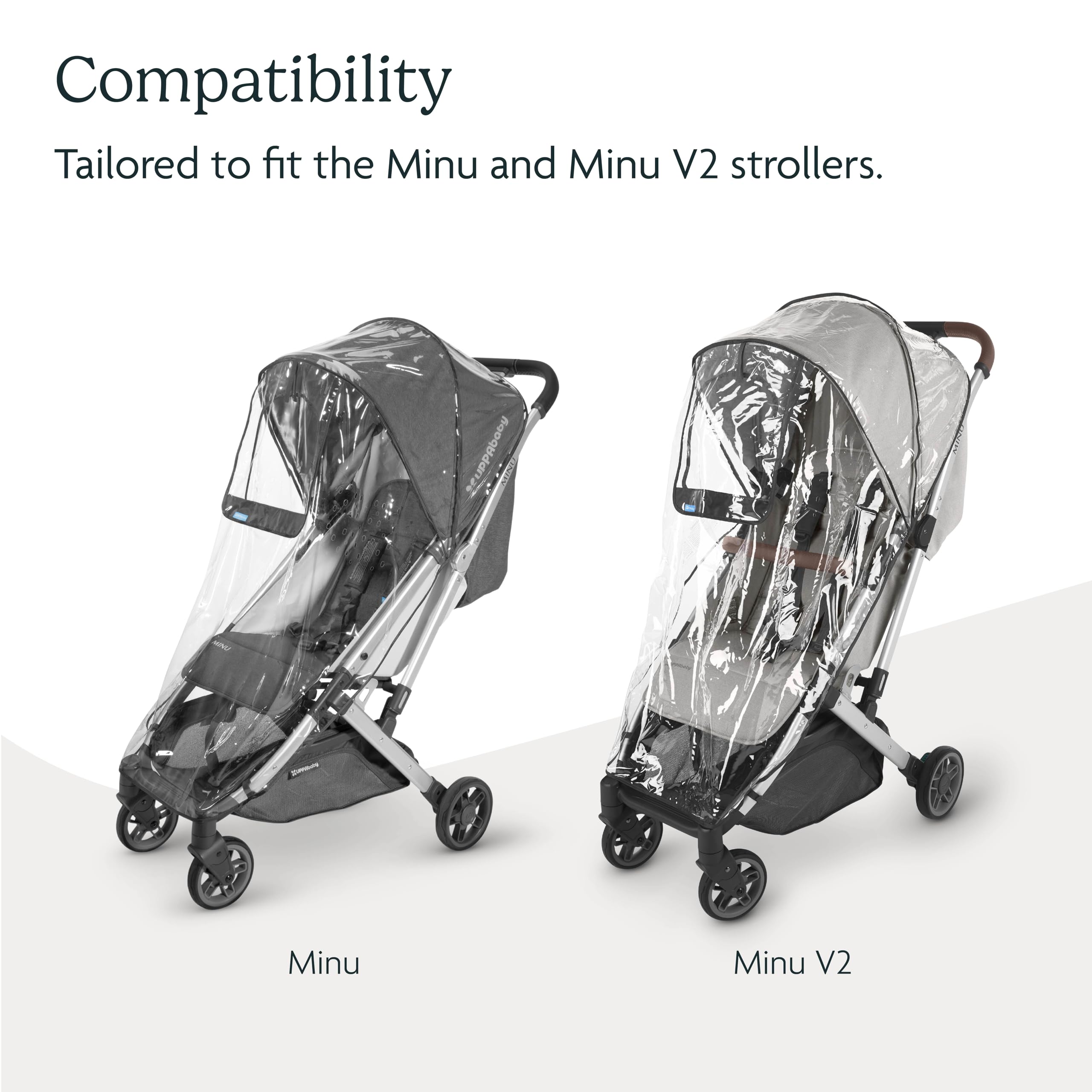Buy now UPPAbaby Minu and Minu V2 Rain Shield/Waterproof and Windproof Coverage/Ventilated Design/Quick Attachment/Easy Access to Child at indiglob india
