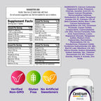 Centrum Minis Silver Women's Multivitamin, Women 50 and Over, 280 Tablets | Contains Vitamin D3, B Vitamins, Calcium, and Antioxidants, Non-GMO Ingredients, Supports Memory and Cognition, GLP-1 Support