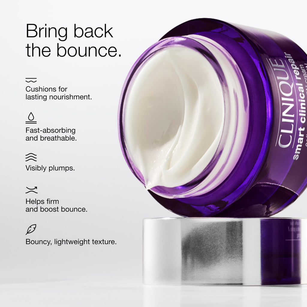 Clinique Smart Clinical Repair Collagen + PDRN Cream Moisturizer for Firmer Skin with Peptides and Hyaluronic Acid | Anti Aging Face Cream, 1.7 Fl Oz
