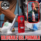 Buy now Chemical Guys Diablo Gel Oxygen Infused Foam Wheel & Rim Cleaner, Concentrated Car Wheel Cleaner Safe on All Finishes, Removes Brake Dust, Dirt, Grime, for Cars, Trucks, SUVs, Motorcycles & RVs, 16 oz at indiglob india