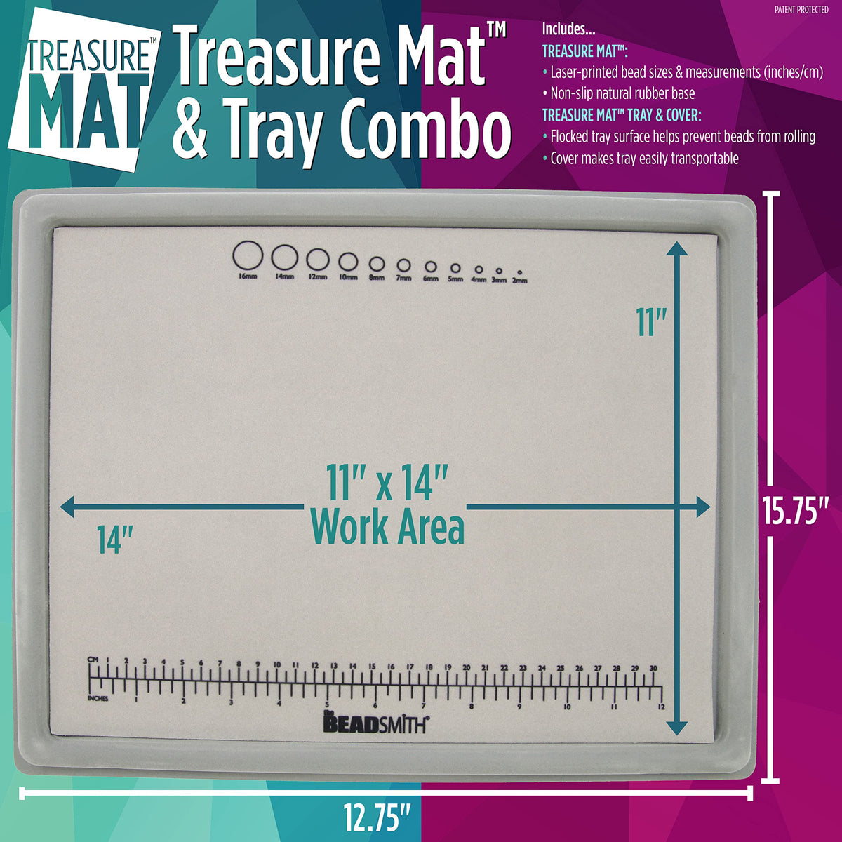 The Beadsmith Treasure Mat Tray and Mat