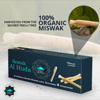 12 Pcs Miswak Sticks with Holder - Vacuum Sealed Chewing Miswak Sticks for Teeth - Natural Flavored Toothbrush for Teeth Whitening, Oral Health, and Fresh Breath || Pack of 12