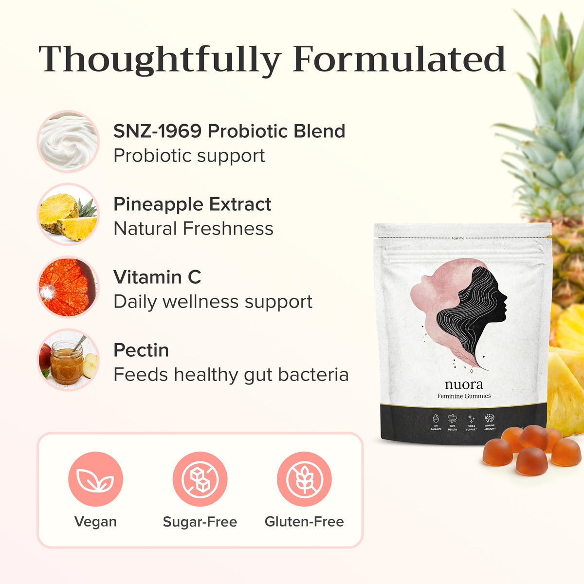 Biofilm Probiotic Gummies | Vaginal Health & pH Balance | Sugar-Free Daily