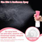 Spray Bottle For Hair,Continuous Water Mister for Hairstyling, Salons, Cleaning, Plants,Essential Oil Scents,Ultra Fine Mist Sprayer,6.8 OZ /200 ML-pink(Christmas Gifts)